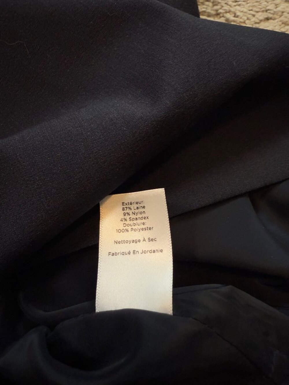 Talbots Wool Blend Womens Navy Flare Skirt Size 4 - Picture 8 of 8